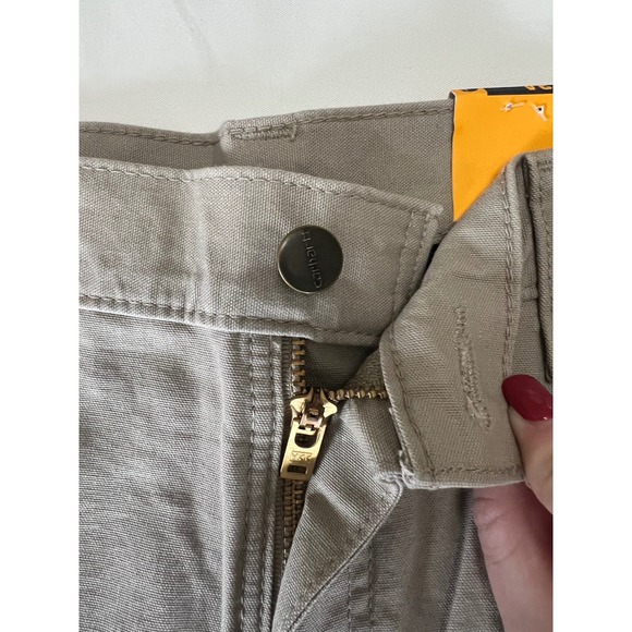 Carhartt 34 Regular Tan Khaki Shorts BS0147-M Loose Fit Utility Cargo NWT - Picture 8 of 8